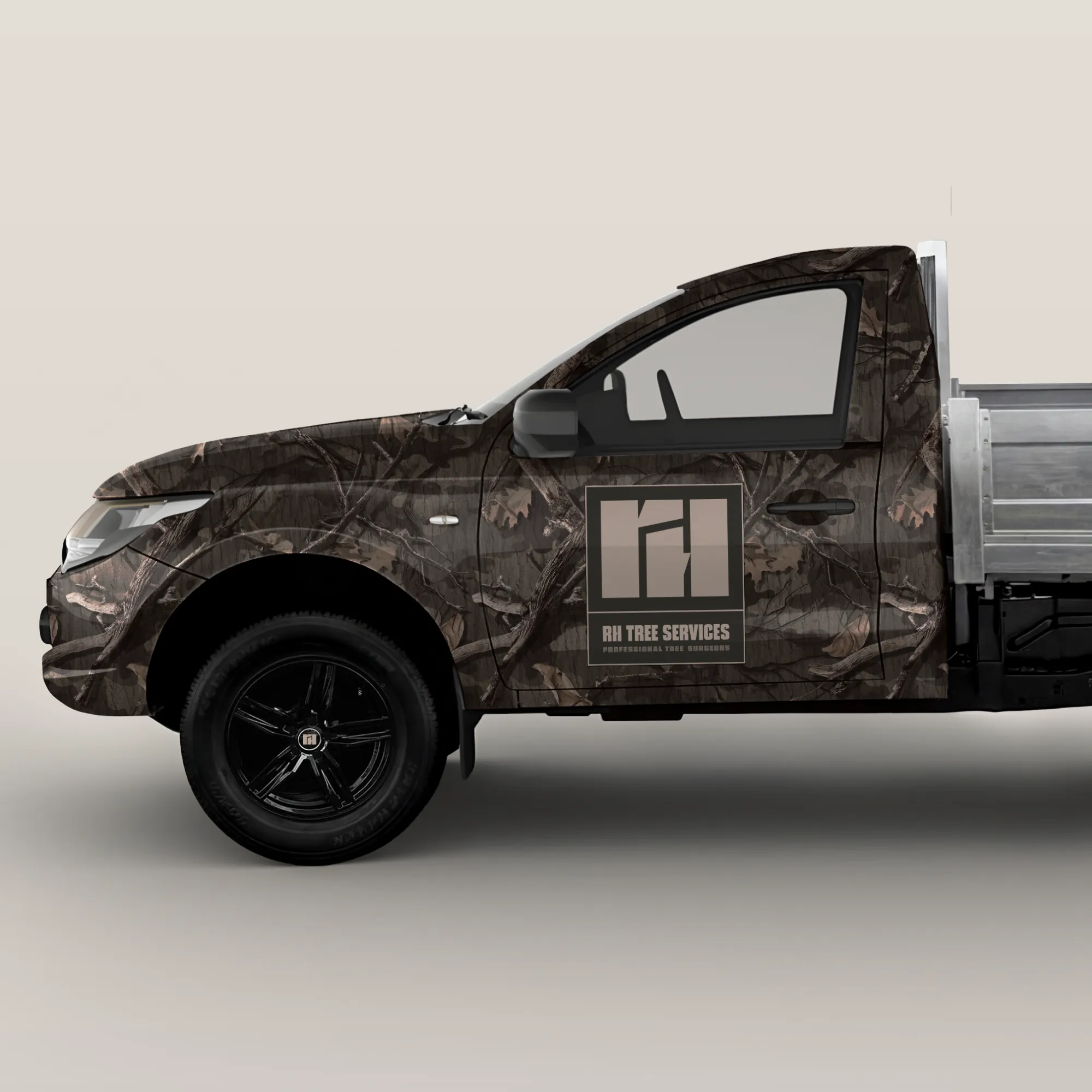 Vehicle livery graphics design for a Guernsey tree surgeon